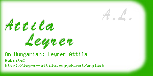 attila leyrer business card